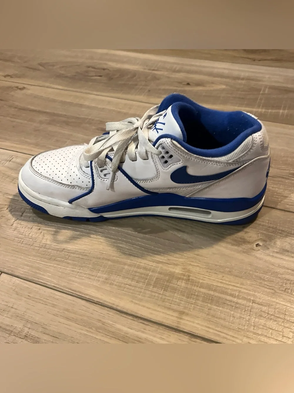 Nike Air Flight 89 Low Men's Size 8 White / Hyper Royal (FZ3045-100)